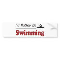 Rather Be Swimming bumper stickers by busybees Rather Be Swimming bumper stickers