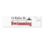 Rather Be Swimming bumper stickers
