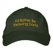 Rather be Throwing DARTS CAP Embroidered Hats