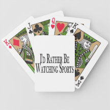 Rather Be Watching Sports Bicycle Poker Deck