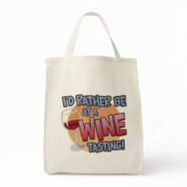 Rather Be Wine Tasting Accent Tote Bag by koncepts Rather Be Wine Tasting Accent Tote Bag