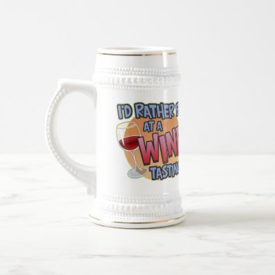 Rather Be Wine Tasting Stein Mugs by koncepts