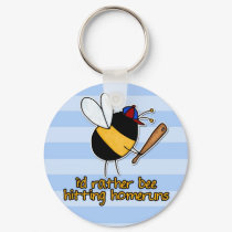 rather bee hitting homeruns keychains