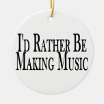 Rather Make Music Christmas Ornament