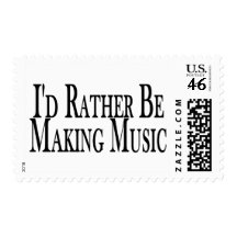 Rather Make Music Postage Stamps