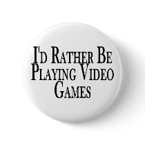 Rather Play Video Games buttons by goldnsun Rather Play Video Games buttons