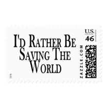 Rather Save The World postage