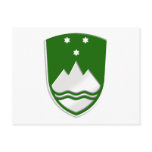 Rather stylish new Slovenija green soccer badge Postcards