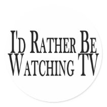 Rather Watch TV stickers by goldnsun Rather Watch TV stickers
