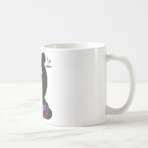 Ratón cínico taza de café