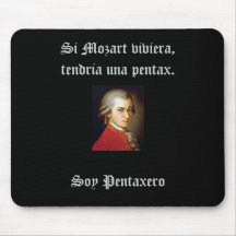 Raton Si Mozart viviera, tendria una... Mouse Pads
