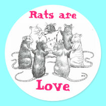 Rats are Love stickers