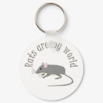 Rats are my World keychains by AllPetsStore Rats are my World keychains