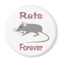 Rats Forever Refrigerator Magnet