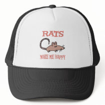 Rats Make Me Happy Mesh Hats
