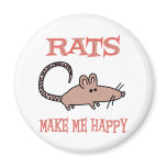 Rats Make Me Happy magnets