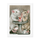 Rats on a Date Postcard