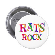 Rats Rock Pinback Buttons