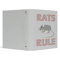 Rats Rule binders by AllPetsStore Rats Rule binders