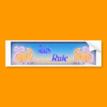 Rats Rule bumper stickers by RatPirate Rats Rule bumper stickers