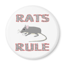 RATS RULE magnets by AllPetsStore RATS RULE magnets