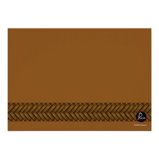Rattan Braid Photo Invitation