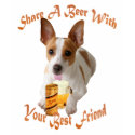 RatTerrier Shares A Beer t-shirts