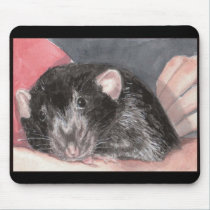 Rattie Kisses mousepad mousepads