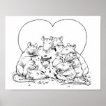 Ratties' Valentine Print