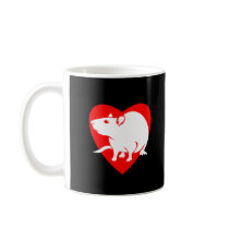 Rattitude Heart Mug by rattycorner Rattitude Heart Mug