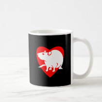 Rattitude Heart Mug by rattycorner Rattitude Heart Mug