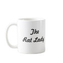 Rattitude, The Rat Lady mugs by rattycorner Rattitude, The Rat Lady mugs