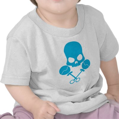 Rattler Skull - In death defying blue! Tshirts by ThePeaandThePoo