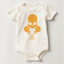 Rattler Skull - In toxic orange! t-shirts by ThePeaandThePoo Rattler Skull - In toxic orange! t-shirts