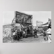 Rattlesnake Joe Sideshow, 1920s Print