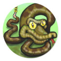 Rattlesnake stickers by FunGraphix Rattlesnake stickers