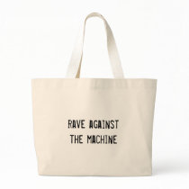 rave against the machine canvas bag