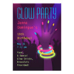 Rave Glow Party Invitations Rave Glow Party Invitations
