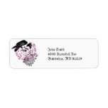 Rave & rose return address label
