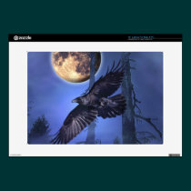 Raven and Moon Fantasy LaptopSkin skins