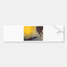 Raven and the Sun Bumper Sticker