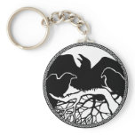 Raven Art Keychain Wildlife Crow / Raven Gifts