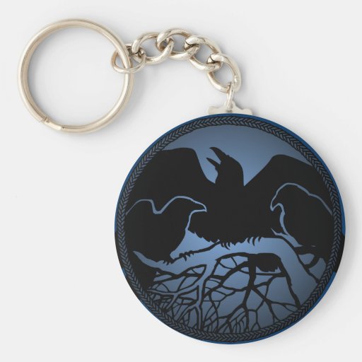 Raven Art Keychain Wildlife Crow Raven Ts Zazzle