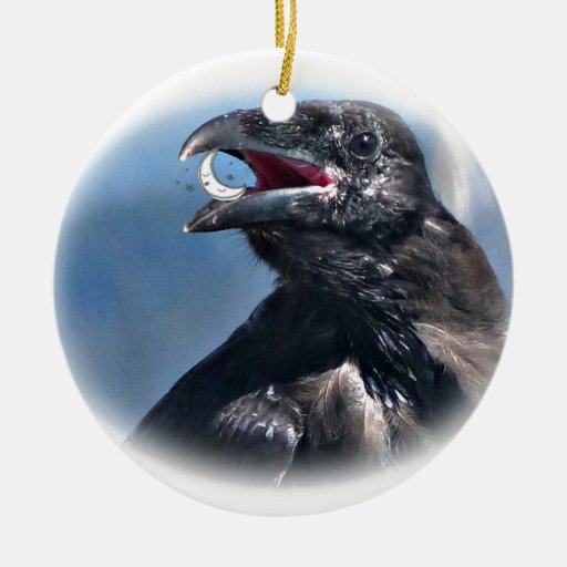 raven ate the moon young raven gifts christmas ornament raven ate the moon young raven gifts christmas ornament