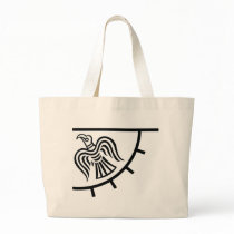 Raven Banner (Viking Flag) Canvas Bags
