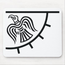 Raven Banner (Viking Flag) mousepads by FlagTshirts Raven Banner (Viking Flag) mousepads