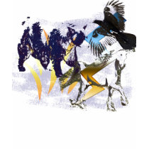 Raven, Bear, Unicorn t-shirts