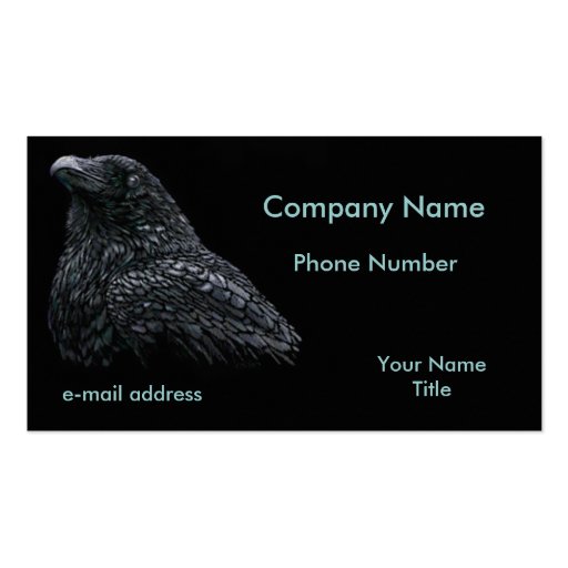 Raven Business Card Template (front side)