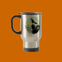 Raven Cemetery Moon mugs