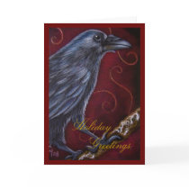 RAVEN CROW HOLIDAY Card